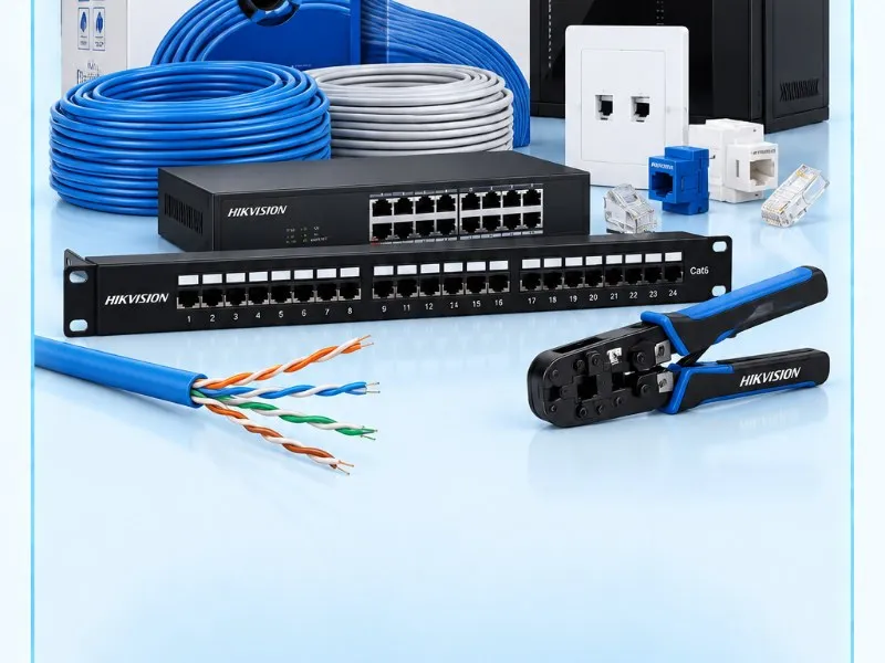 Equipo de red: switch, cable UTP y conectores