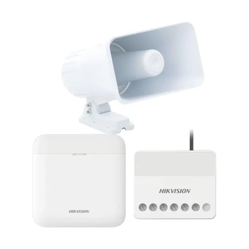 (AXPRO) KIT de alarma AX PRO con sirena cableada 30W Hikvision AXPRO-KIT-SIRENA-C