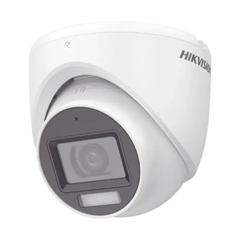 Cámara turret Hikvision 3K (5 MP) ColorVu con micrófono Hikvision DS-2CE76K0T-LMFS