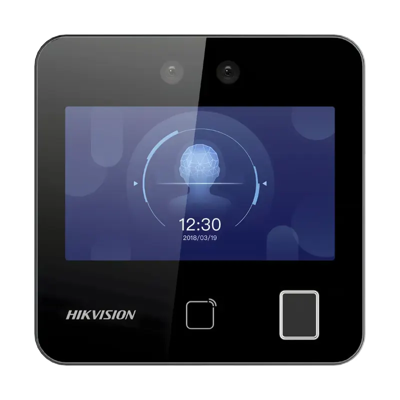 Terminal Min Moe WiFi Touch de Reconocimiento Facial y Huella con Batería de Respaldo I... Hikvision DS-K1T343EFWX-B/S