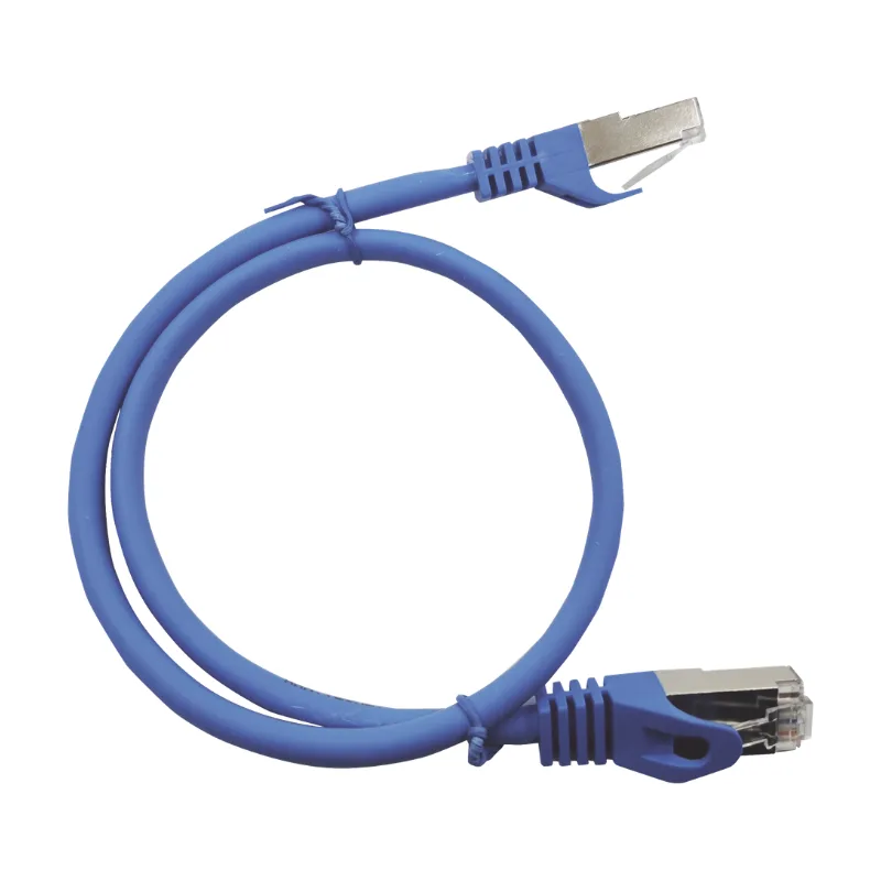 Patch Cord Cat6A 10G Blindado 2 Metros (6.56 Pies) Azul LinkedPro LP-STP-6A-200BU