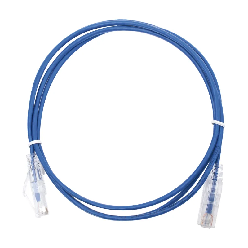 Cable de Parcheo Slim UTP Cat6 - 1.5 Metros (4.92 Pies) Azul Diámetro Reducido (28 AWG) LinkedPro LP-UT6-150-BU28