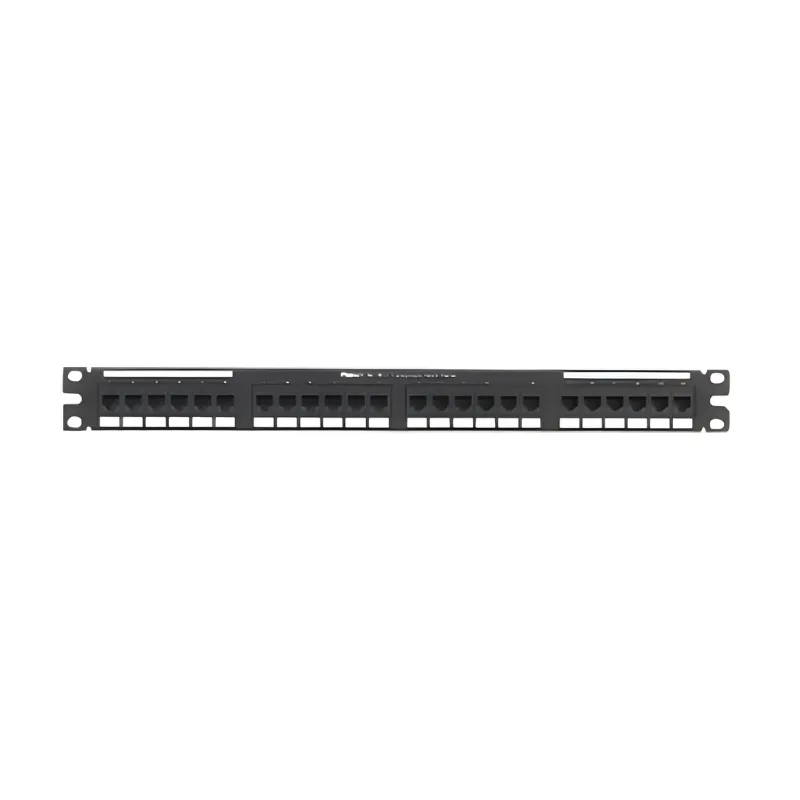 Panel de Parcheo NetKey de Impacto 110, Plano, Categoría 6, de 24 Puertos, 1UR Panduit NK6PPG24Y