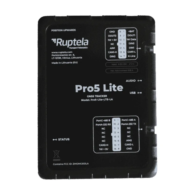 Localizador y Rastreador Vehicular GPS Avanzado Ruptela PRO5LITE