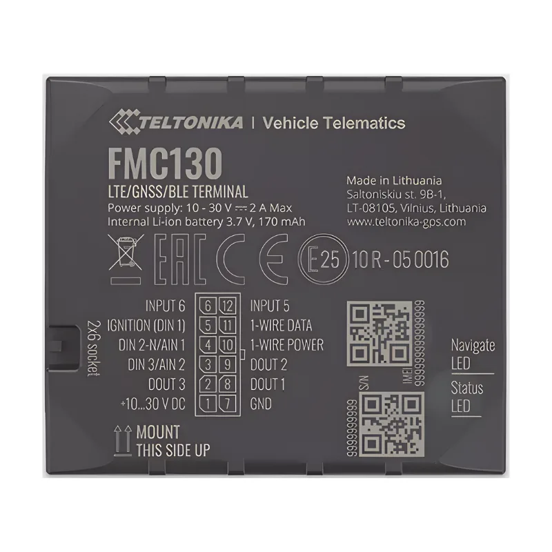 Profesional Rastreador Vehicular (GPS) 4G LTE CAT 1 y 2G Teltonika FMC130