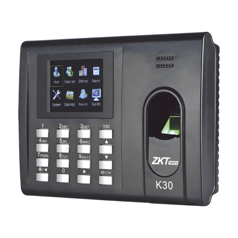 Terminal de Tiempo y Asistencia ZKTeco K-30