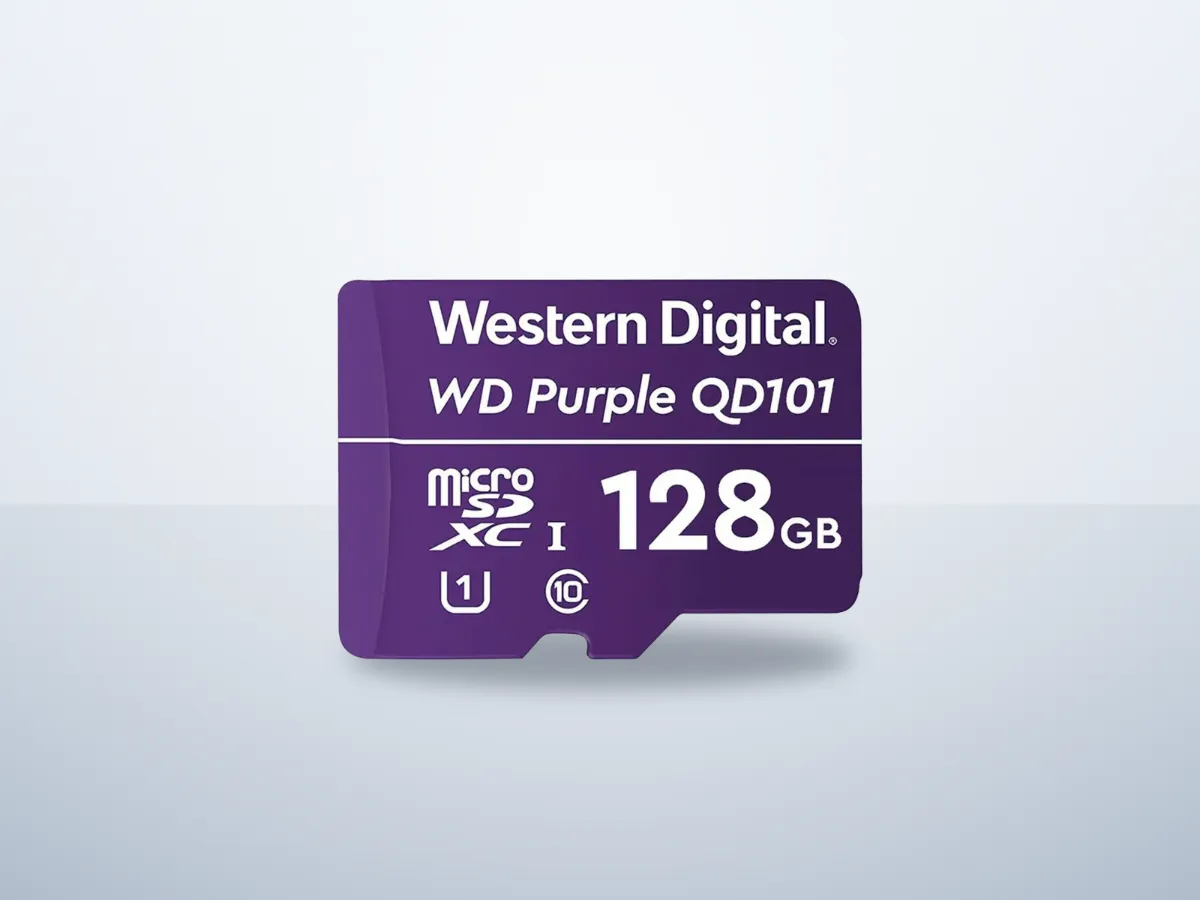 Memoria microSD WD Purple de 128 GB para cámaras de seguridad